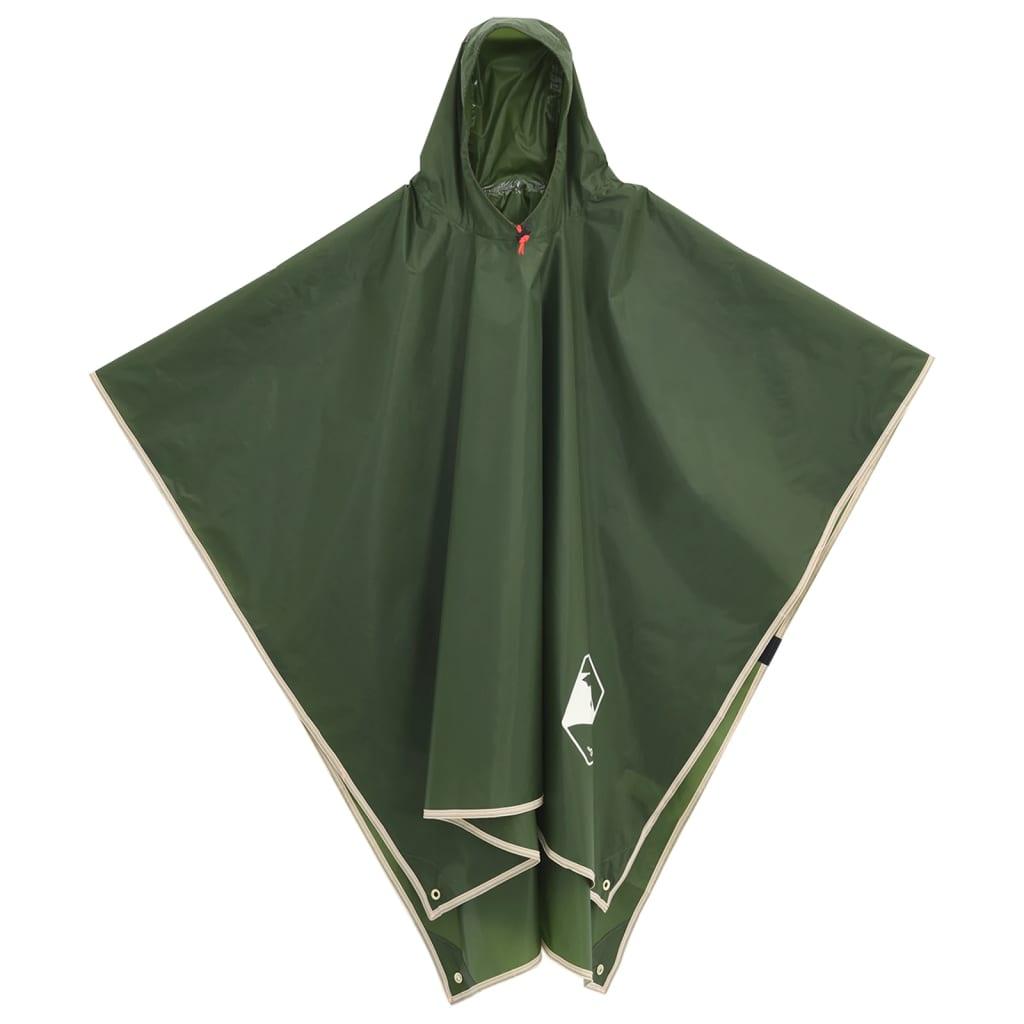 Rain Poncho With Hood 2-In-1 Design 223X145 Cm