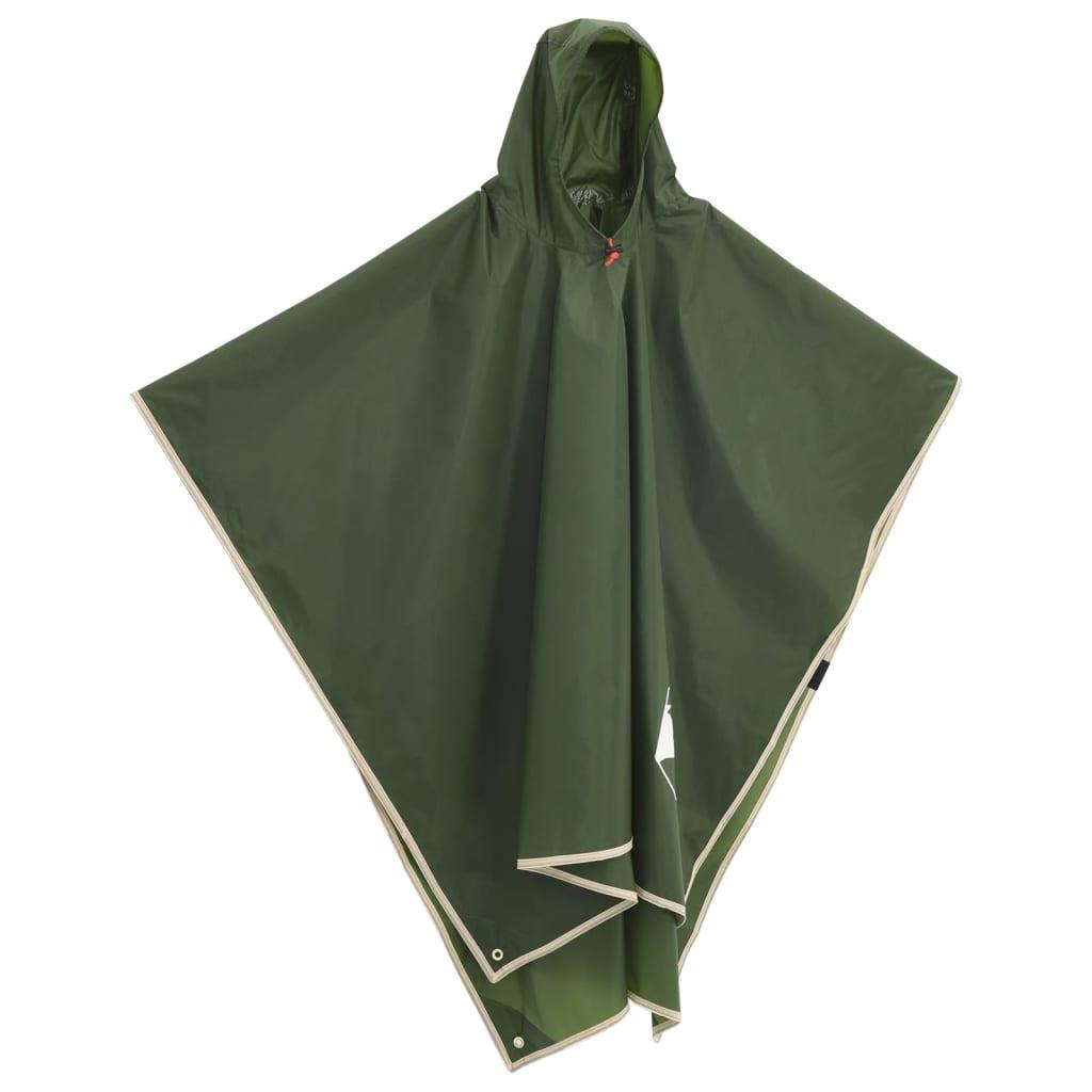 Rain Poncho With Hood 2-In-1 Design 223X145 Cm