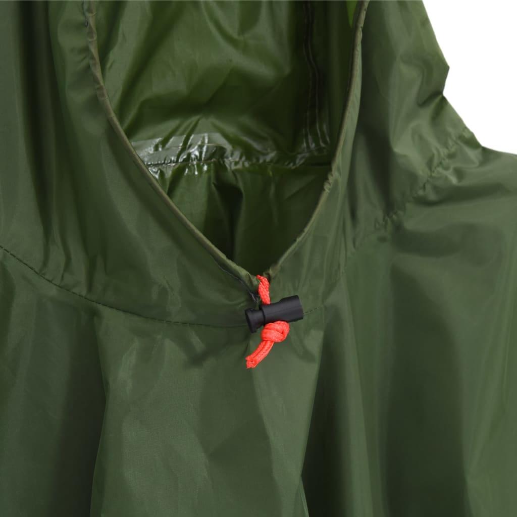 Rain Poncho With Hood 2-In-1 Design 223X145 Cm