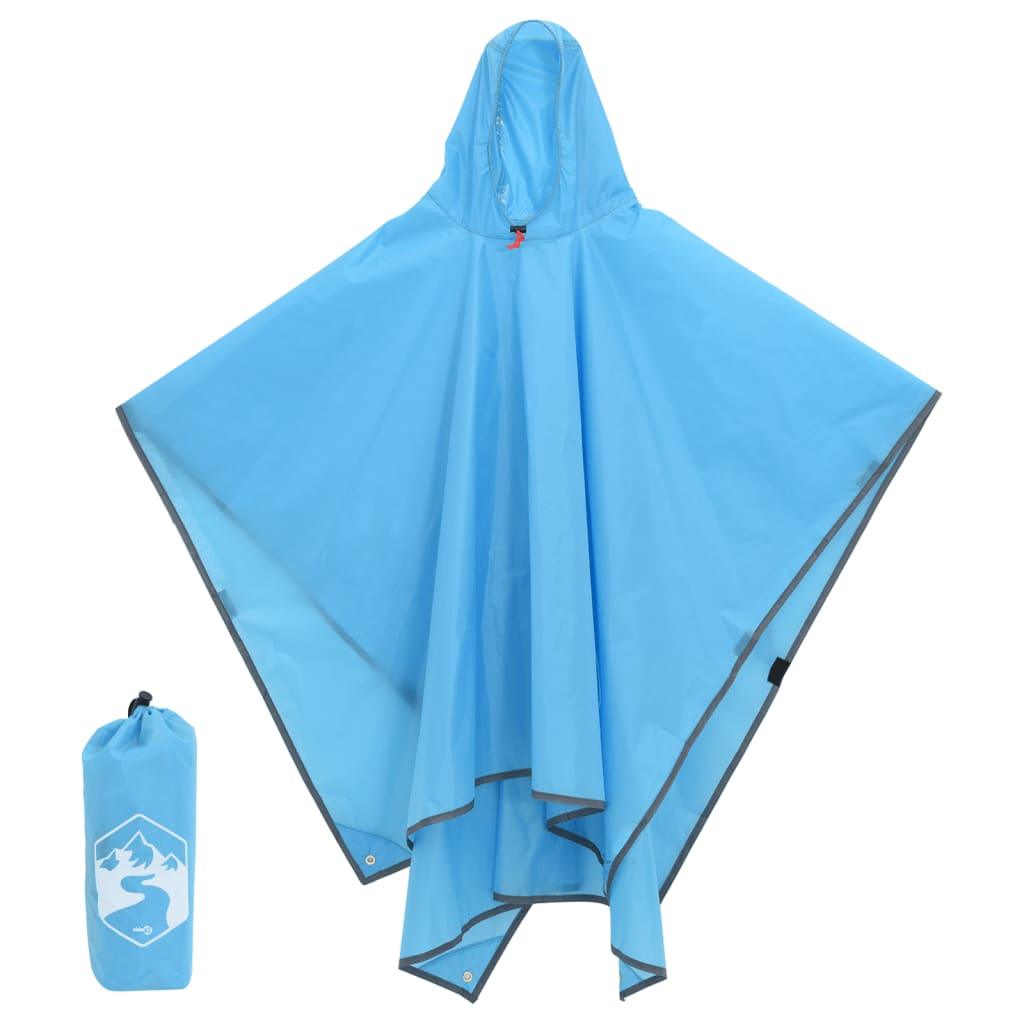 Rain Poncho With Hood 2-In-1 Design 223X145 Cm