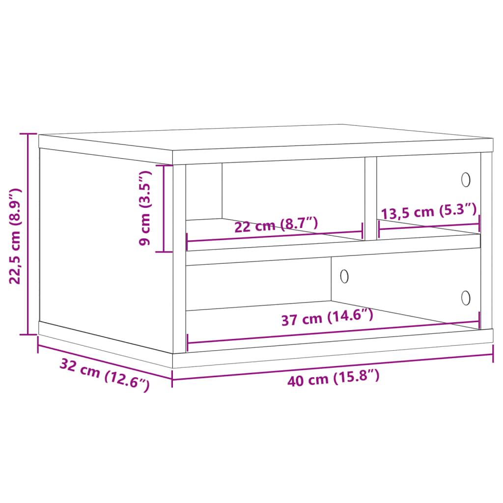 Printer Stand 40X32X22,5 Cm Engineered Wood