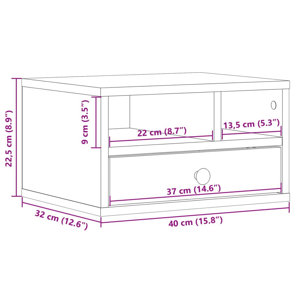 Printer Stand 40X32X22,5 Cm Engineered Wood