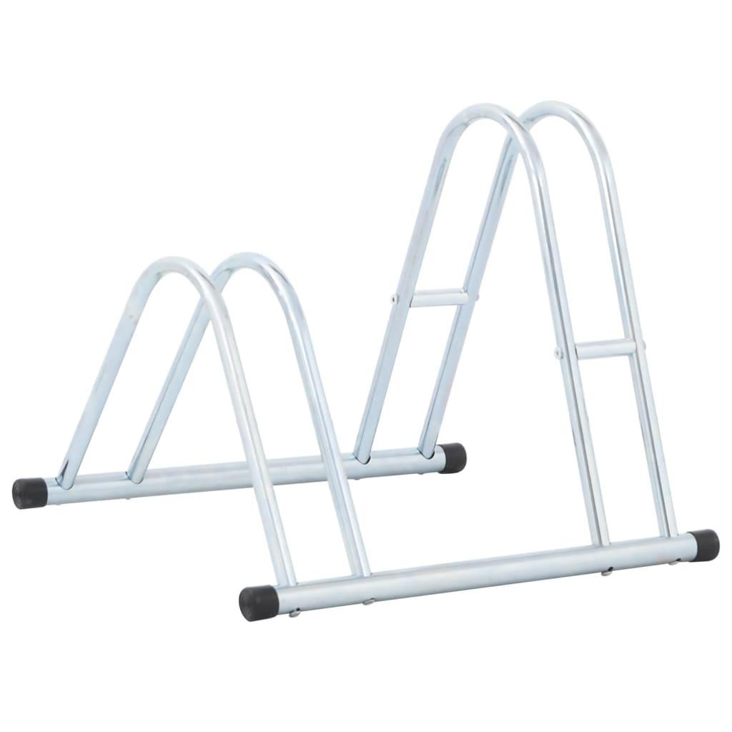 Bicycle Stand For 2 Bikes Floor Freestanding Galvanised Steel