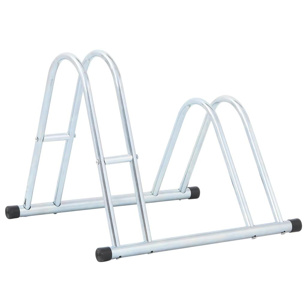 Bicycle Stand For 2 Bikes Floor Freestanding Galvanised Steel