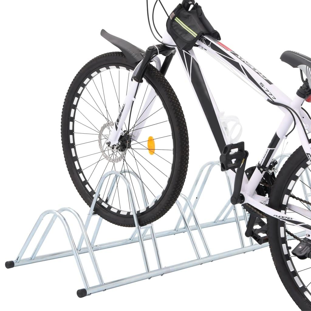 Bicycle Stand For 6 Bikes Floor Freestanding Galvanised Steel