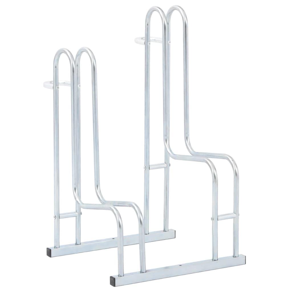 Bicycle Stand For 2 Bikes Floor Freestanding Galvanised Steel