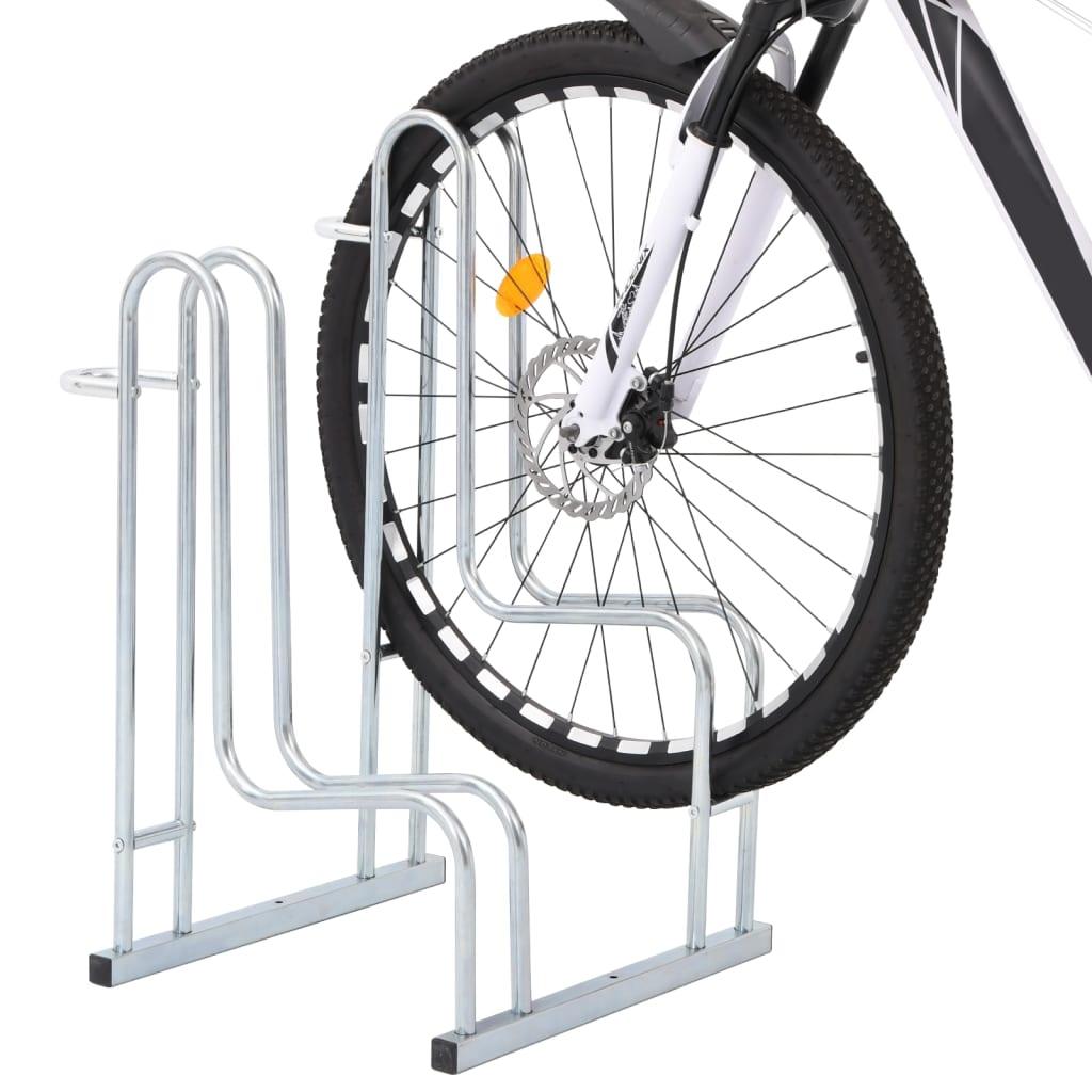 Bicycle Stand For 2 Bikes Floor Freestanding Galvanised Steel