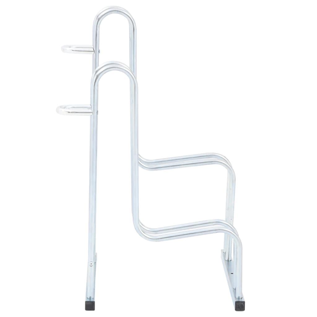 Bicycle Stand For 2 Bikes Floor Freestanding Galvanised Steel