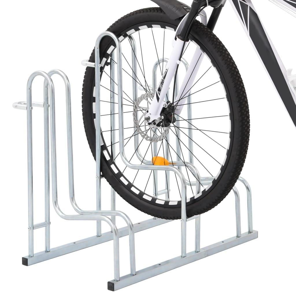 Bicycle Stand For 3 Bikes Floor Freestanding Galvanised Steel