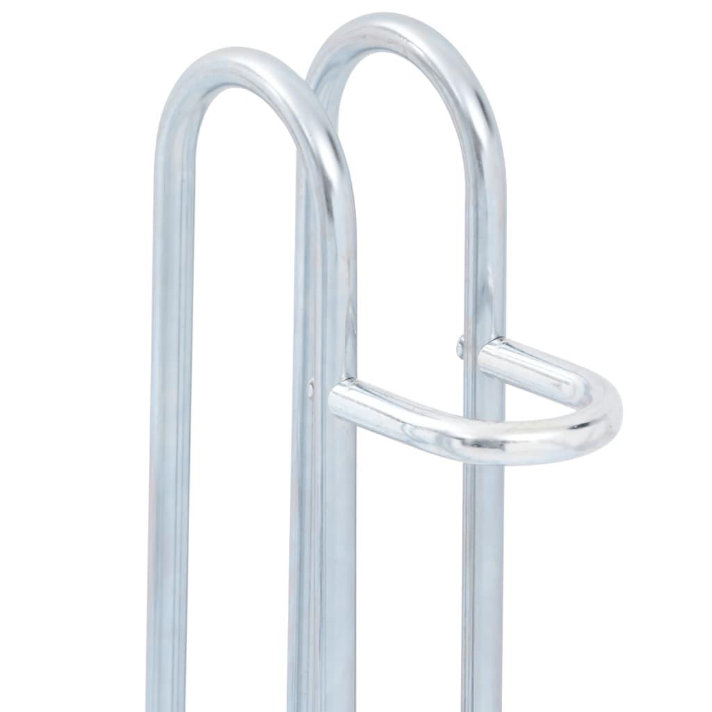 Bicycle Stand For 3 Bikes Floor Freestanding Galvanised Steel