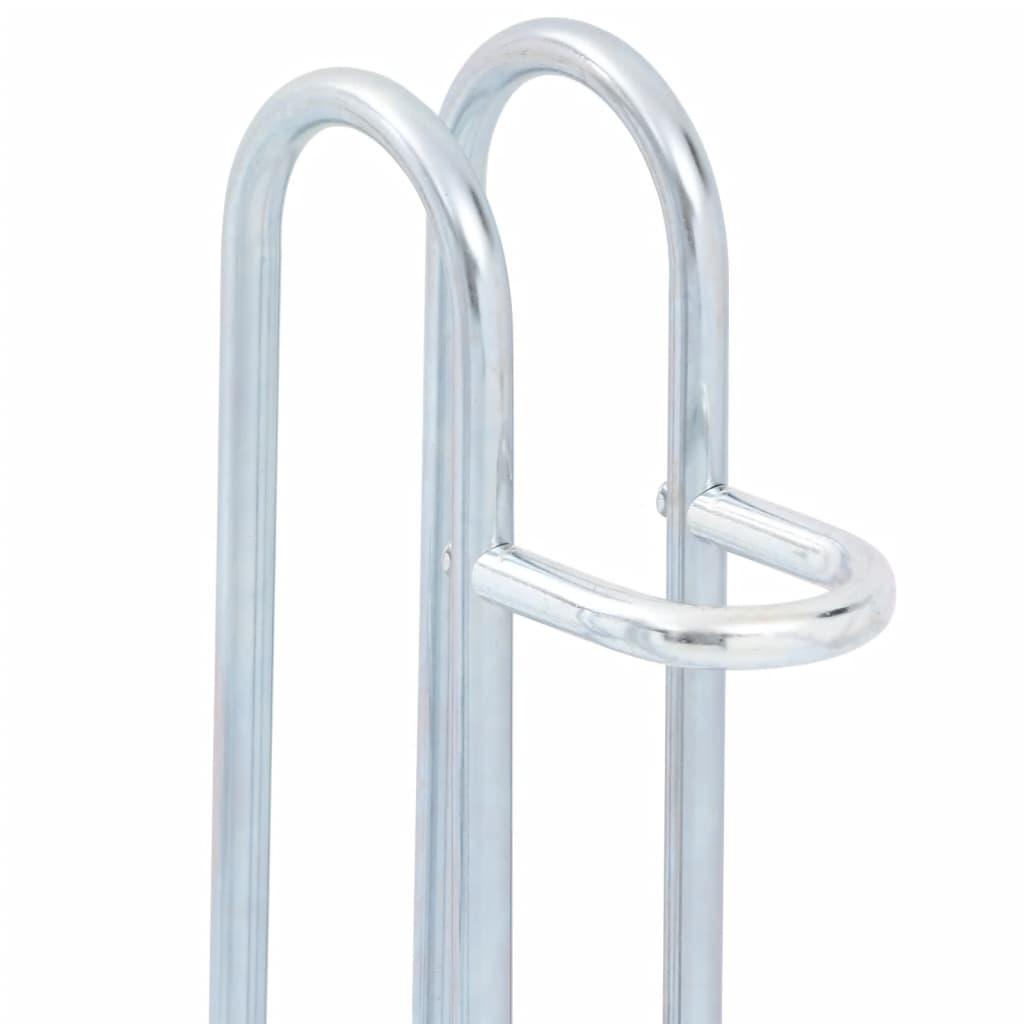 Bicycle Stand For 4 Bikes Floor Freestanding Galvanised Steel