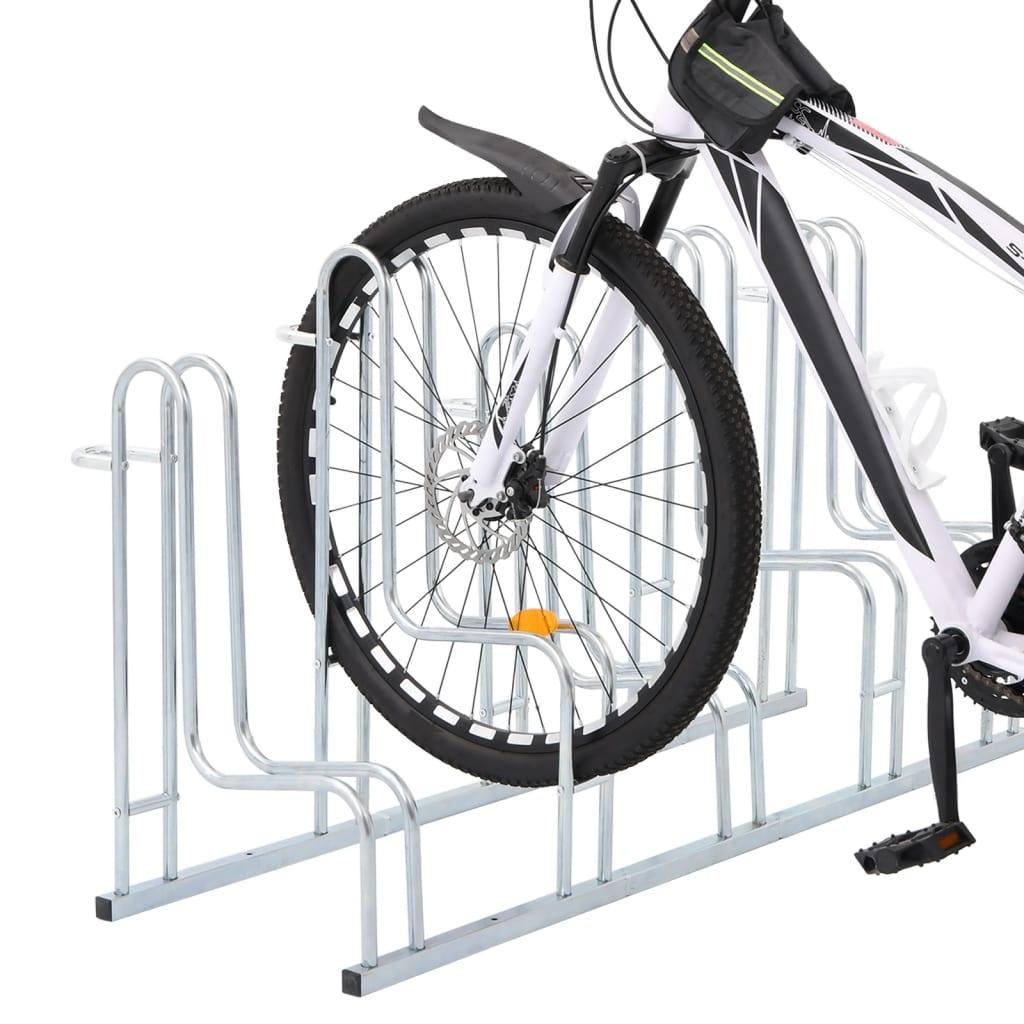 Bicycle Stand For 5 Bikes Floor Freestanding Galvanised Steel