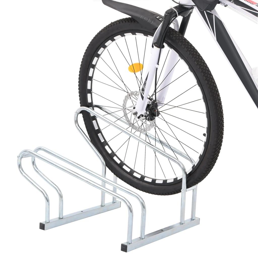 Bicycle Stand For 2 Bikes Floor Freestanding Galvanised Steel