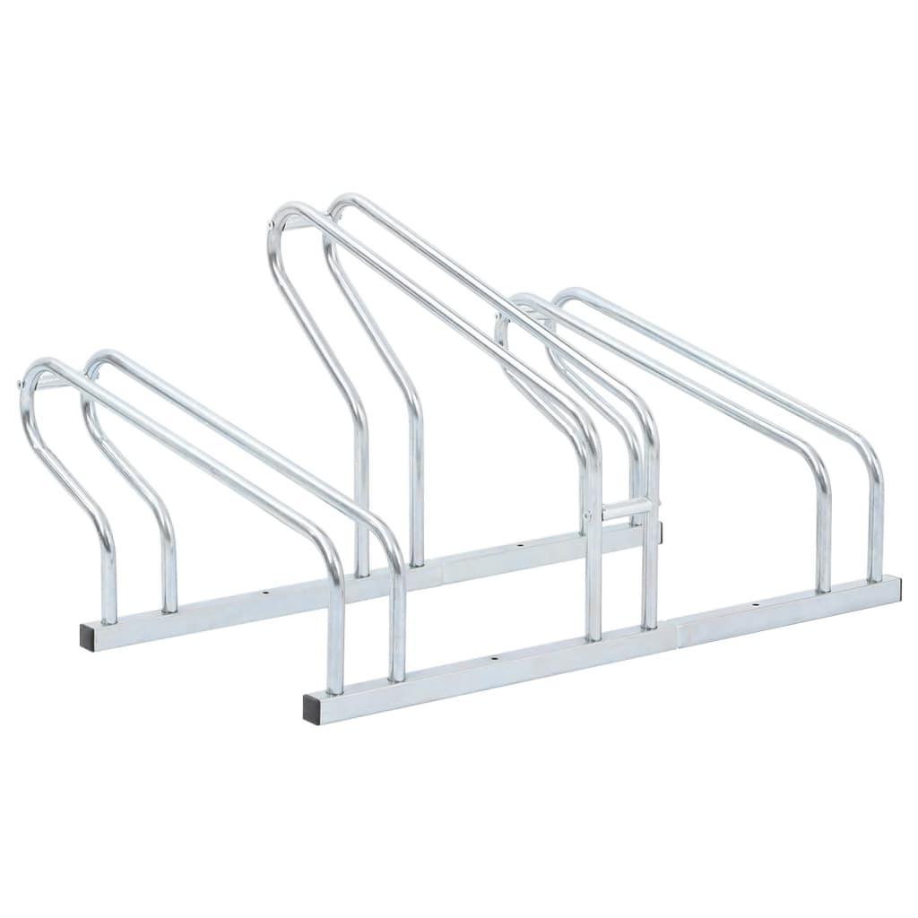 Bicycle Stand For 3 Bikes Floor Freestanding Galvanised Steel