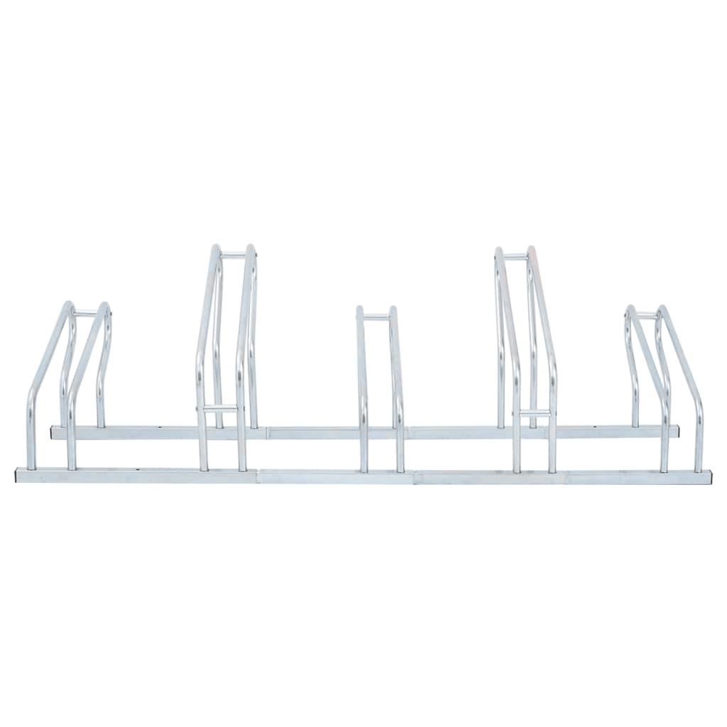 Bicycle Stand For 5 Bikes Floor Freestanding Galvanised Steel