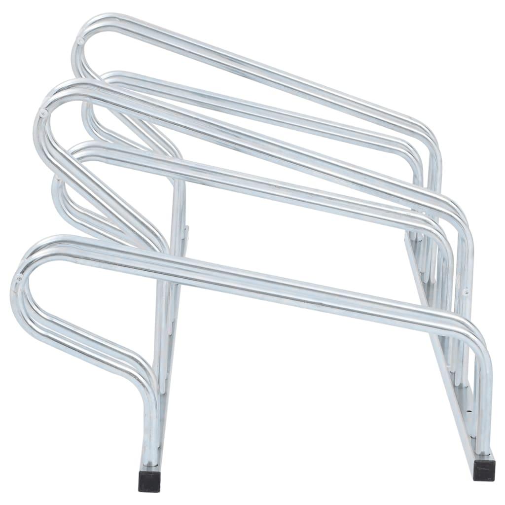 Bicycle Stand For 5 Bikes Floor Freestanding Galvanised Steel