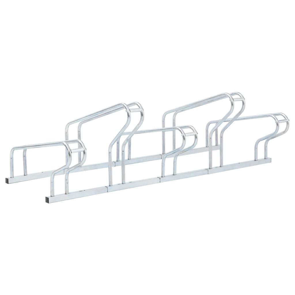 Bicycle Stand For 5 Bikes Floor Freestanding Galvanised Steel