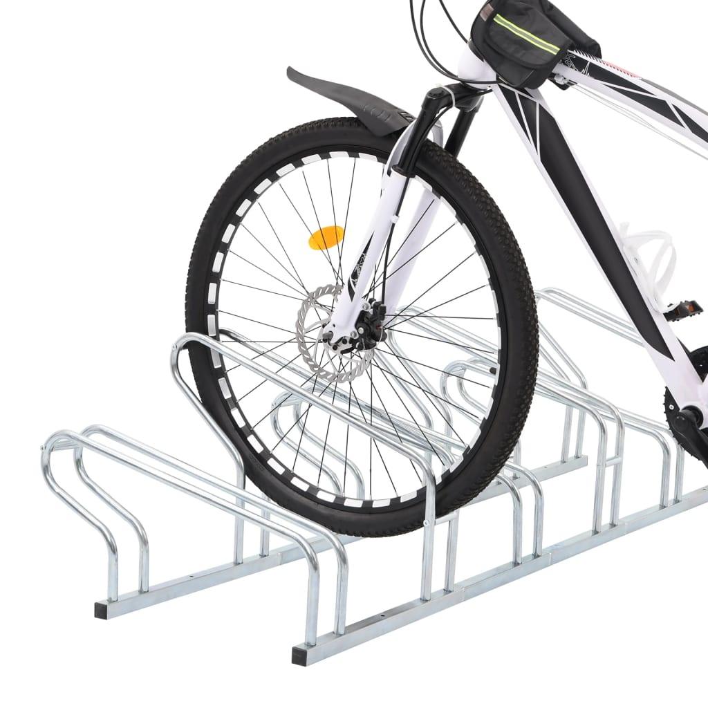 Bicycle Stand For 6 Bikes Floor Freestanding Galvanised Steel