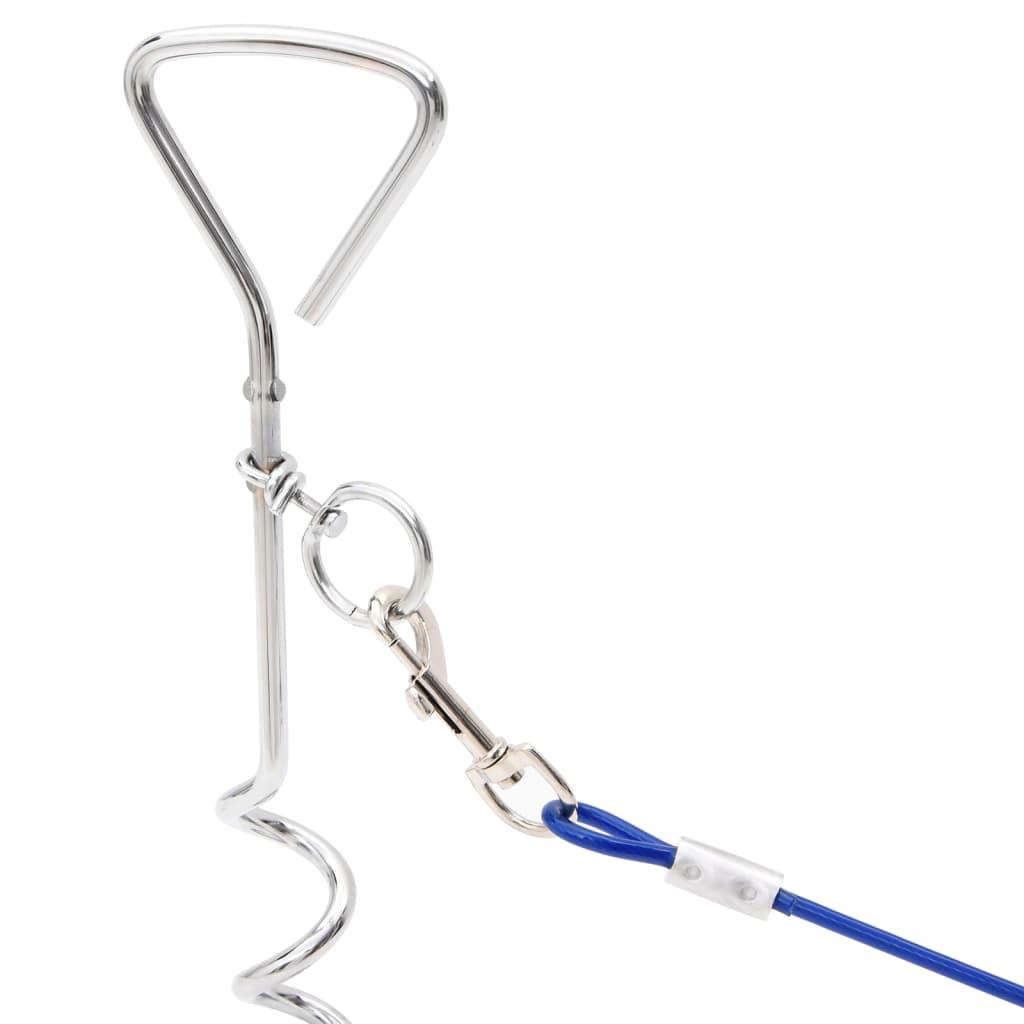 Dog Tie Out Cable With Ground Stake