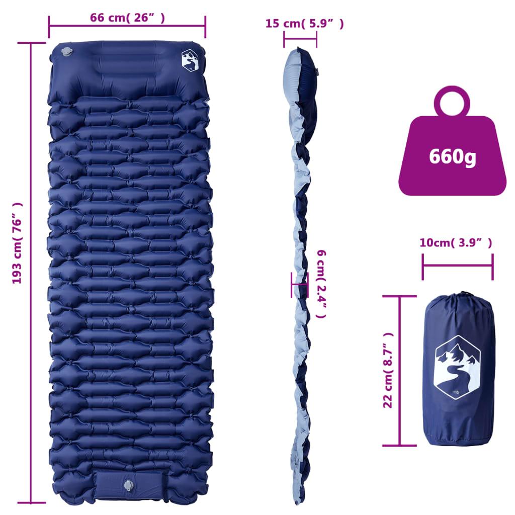 Self Inflating Camping Mattress With Pillow 1-Person