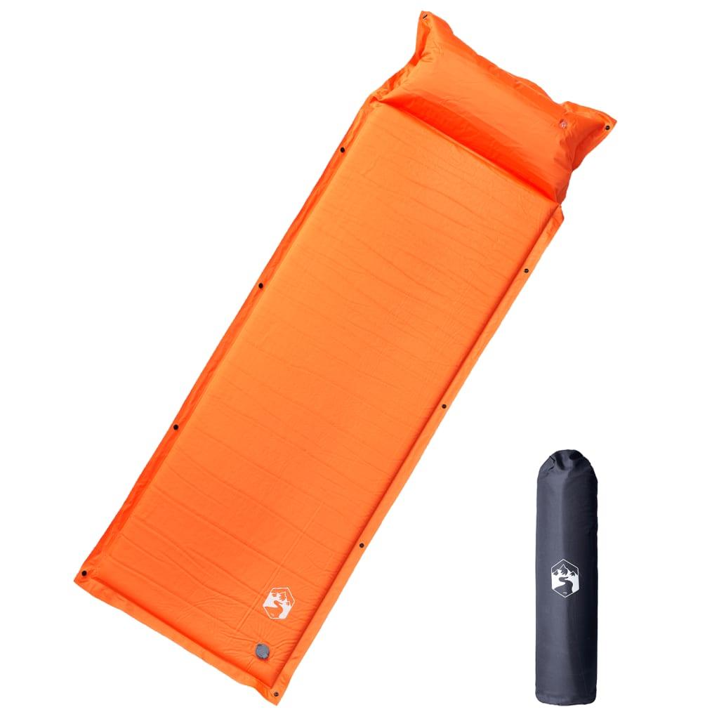 Self Inflating Camping Mattress With Pillow 1-Person