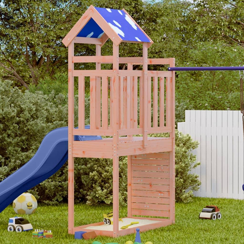 Play Tower With Rockwall 110.5X52.5X215Cm Solid Wood Pine