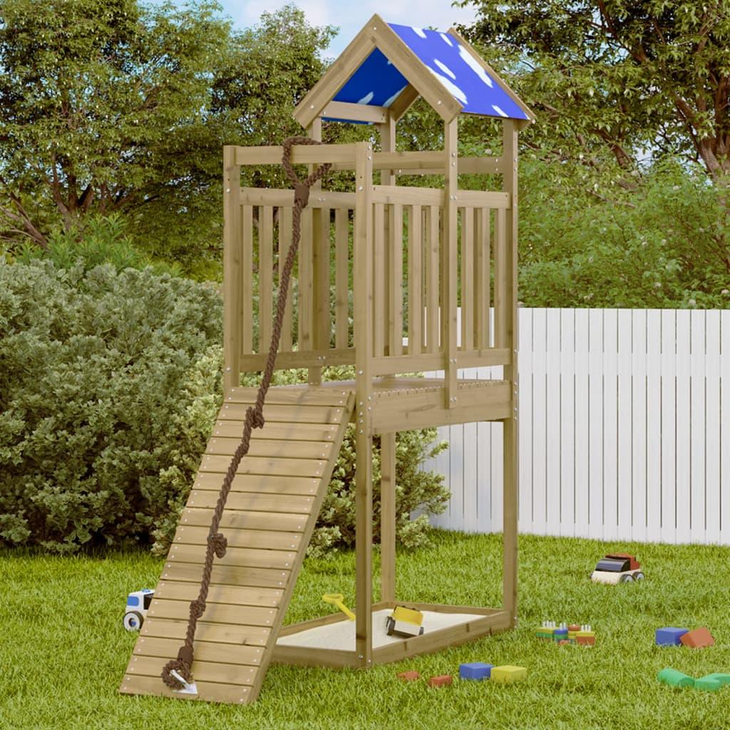 Play Tower 110.5X52.5X215 Cm Solid Wood Douglas Fir