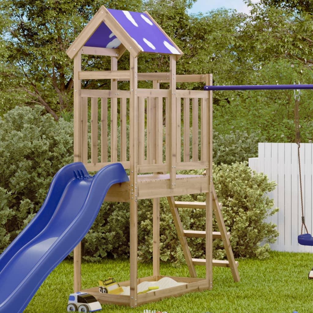 Play Tower With Ladder 110.5X52.5X215 Cm Solid Wood Douglas Fir