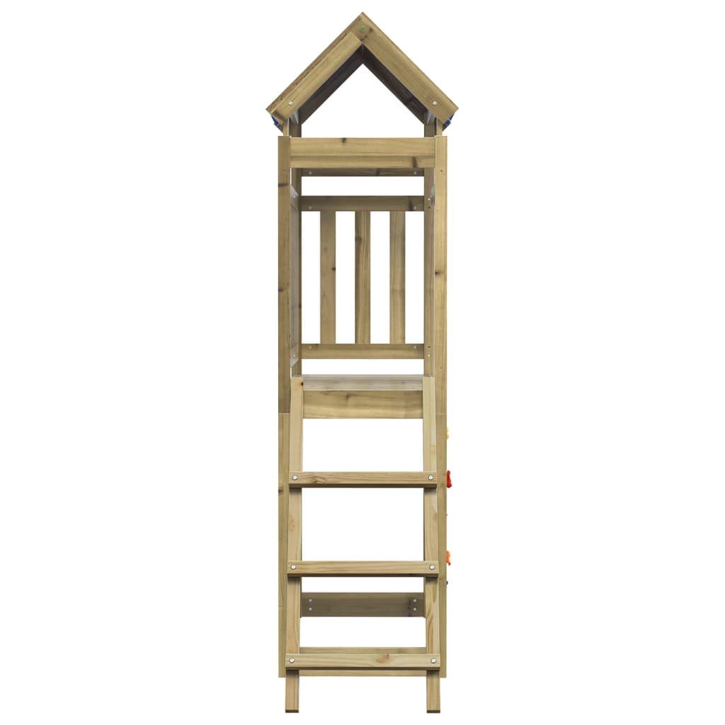 Play Tower With Rockwall 110.5X52.5X215Cm Impregnated Wood Pine