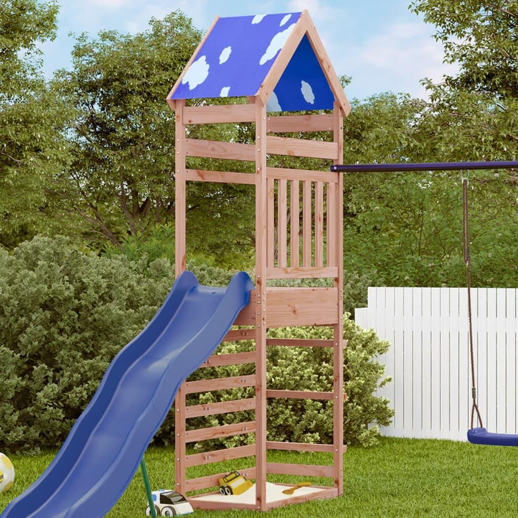 Play Tower With Rockwall 85X52.5X265 Cm Solid Wood Pine