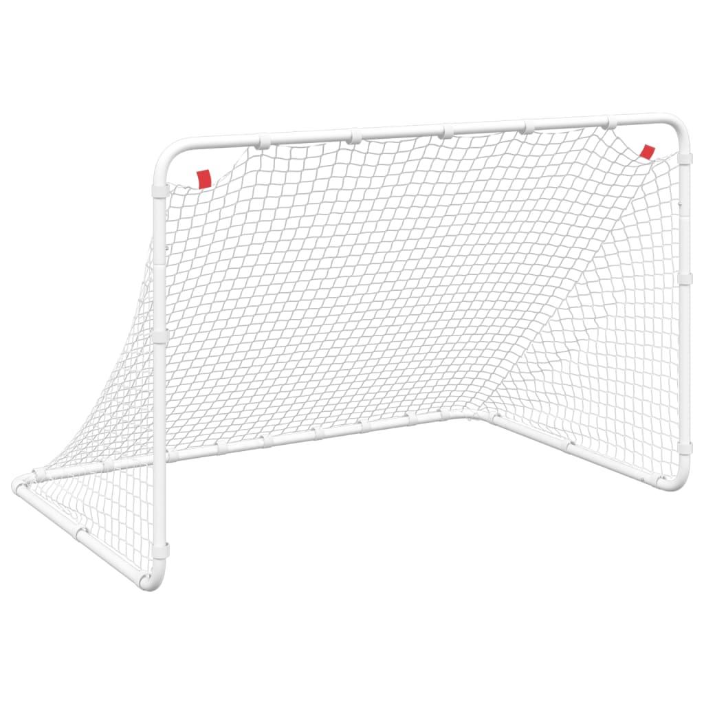 Soccer Goal White 122X81X81 Cm Steel