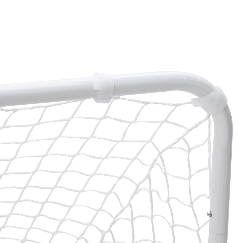 Soccer Goal White 122X81X81 Cm Steel