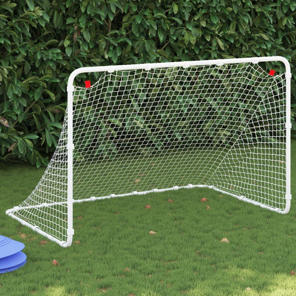 Soccer Goal White 122X81X81 Cm Steel