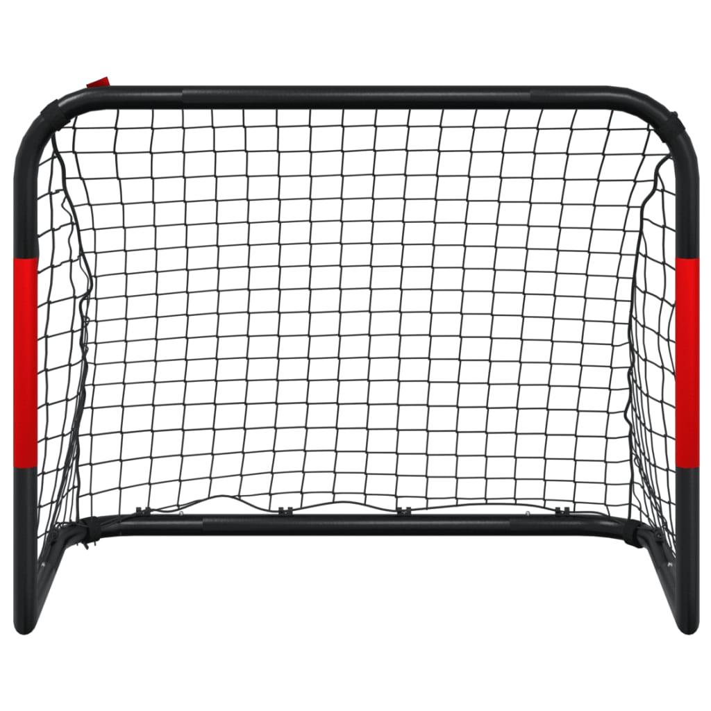 Soccer Goal With Net Red And Black 90X48X71 Cm Steel