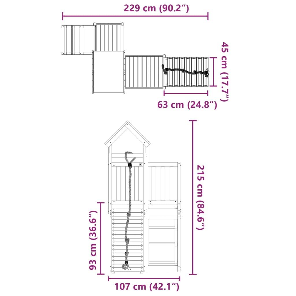 Outdoor Playset Solid Wood Douglas