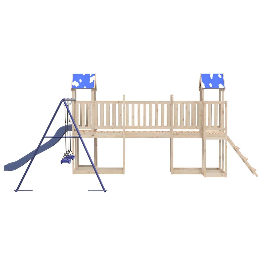 Outdoor Playset Solid Wood Pine