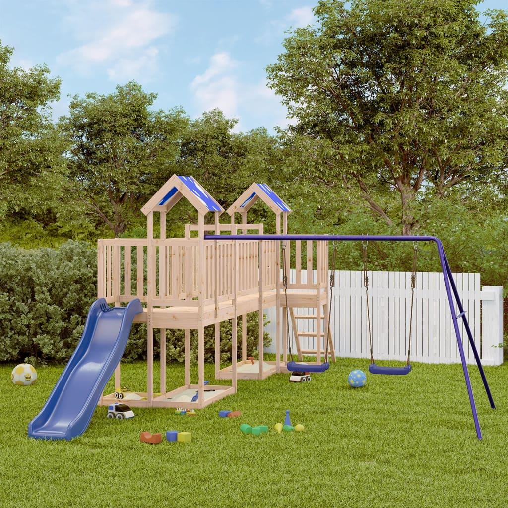 Outdoor Playset Solid Wood Pine