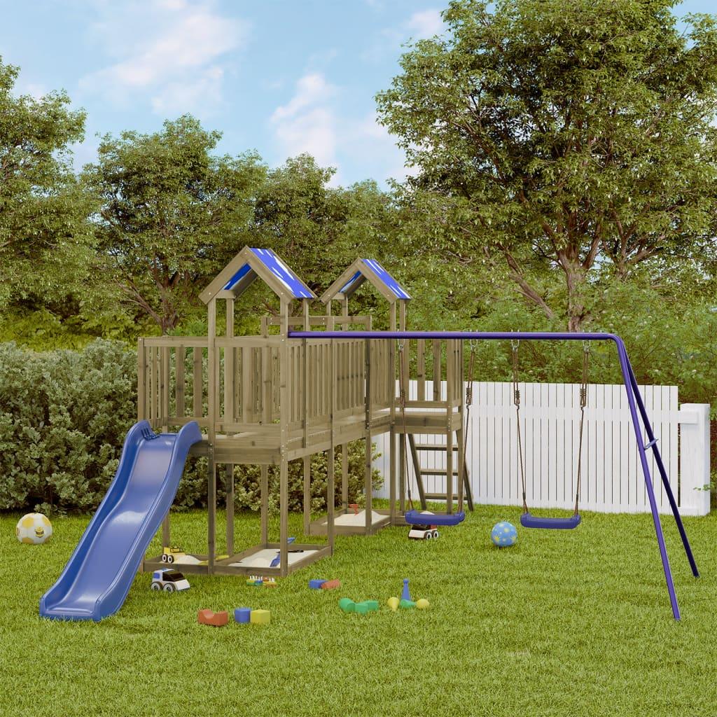 Outdoor Playset Solid Wood Pine