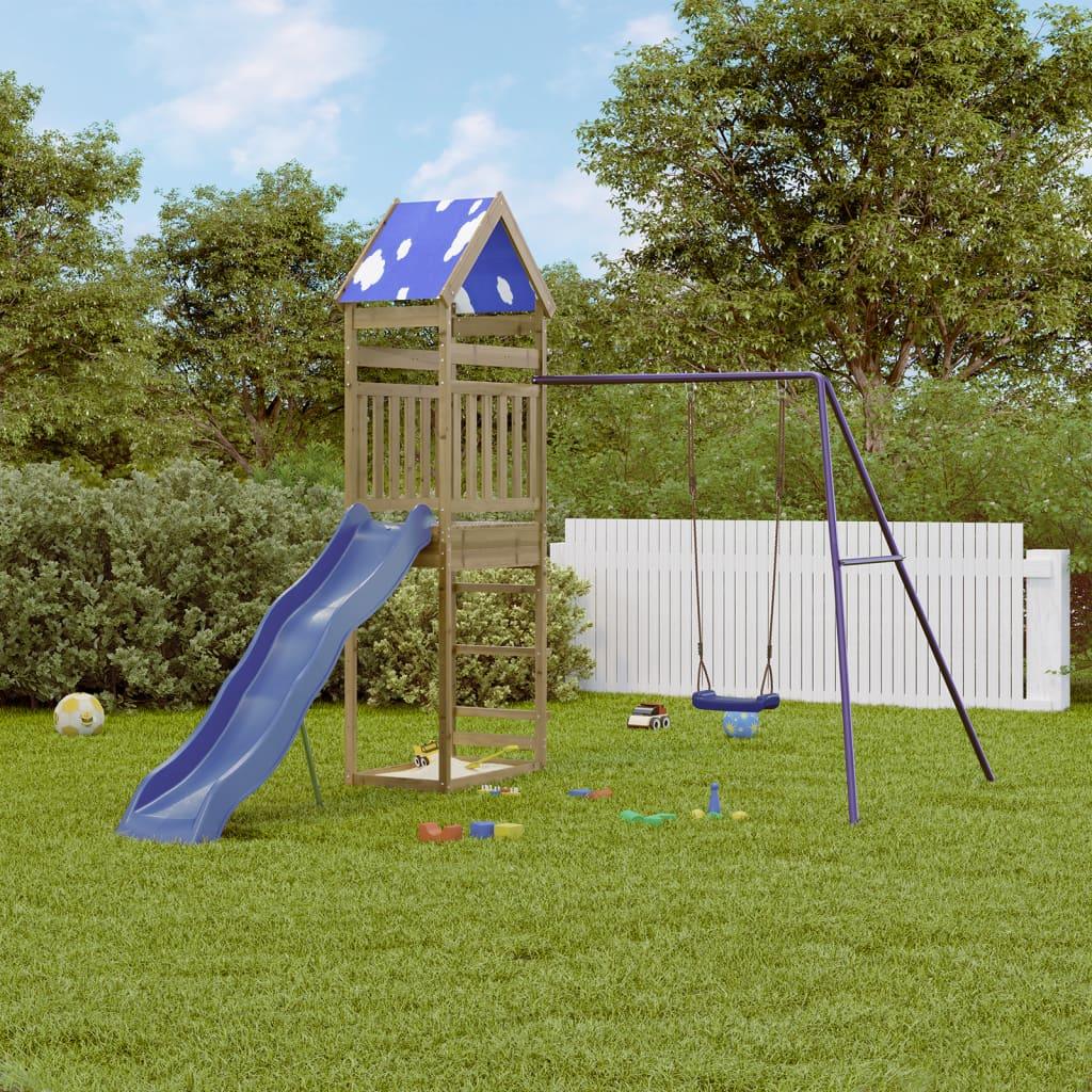 Outdoor Playset Solid Wood Pine