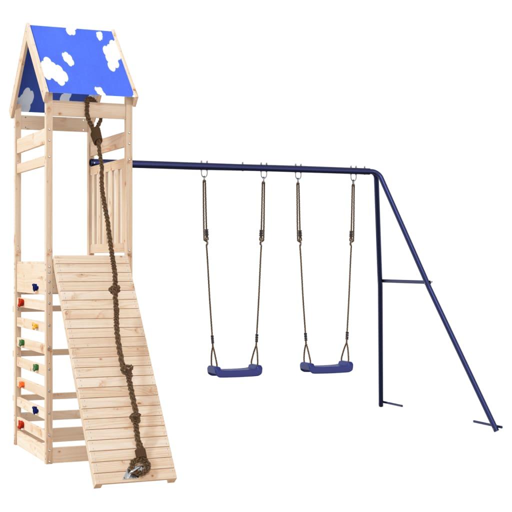 Outdoor Playset Solid Wood Pine