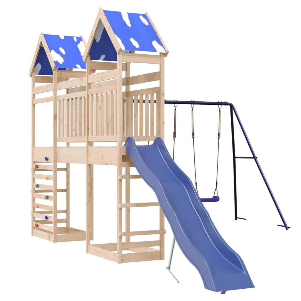 Outdoor Playset Solid Wood Pine