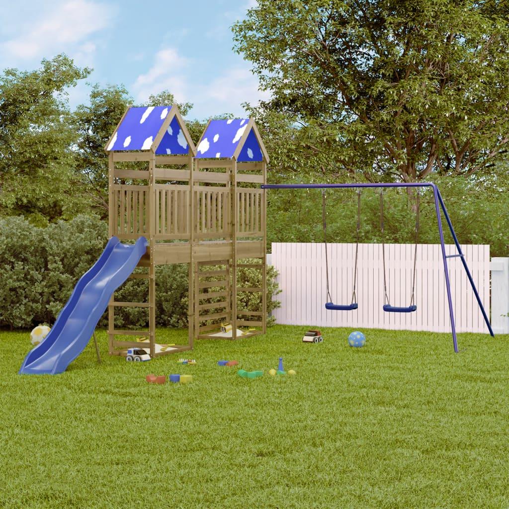 Outdoor Playset Solid Wood Pine