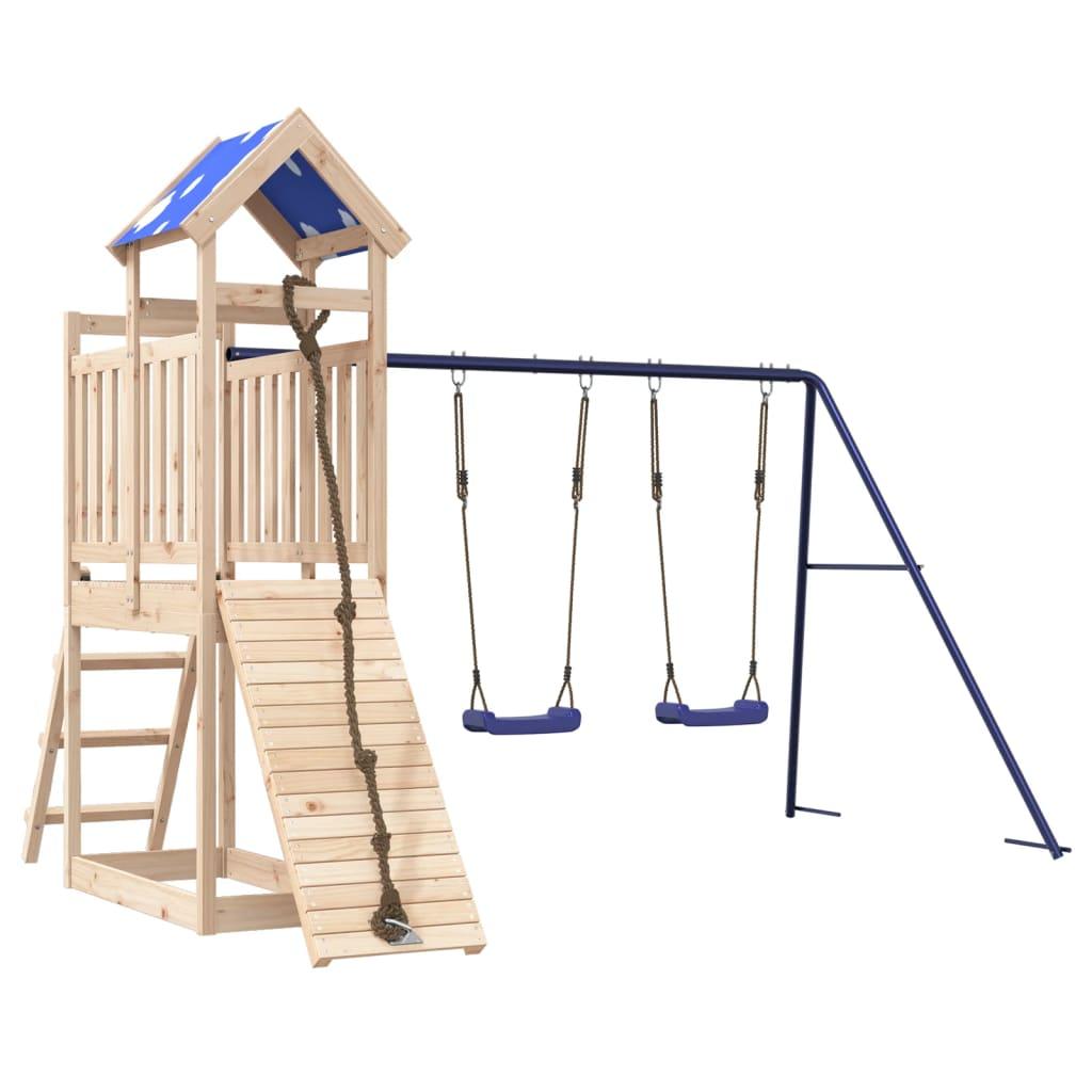 Outdoor Playset Solid Wood Pine