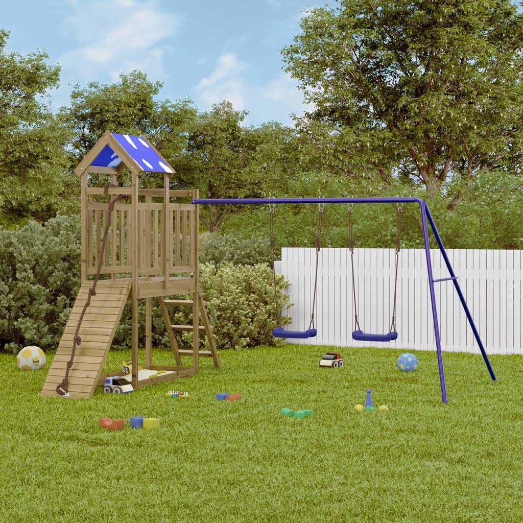 Outdoor Playset Solid Wood Pine