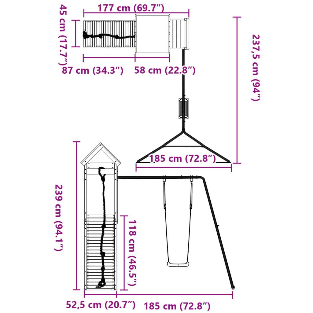 Outdoor Playset Impregnated Wood Pine