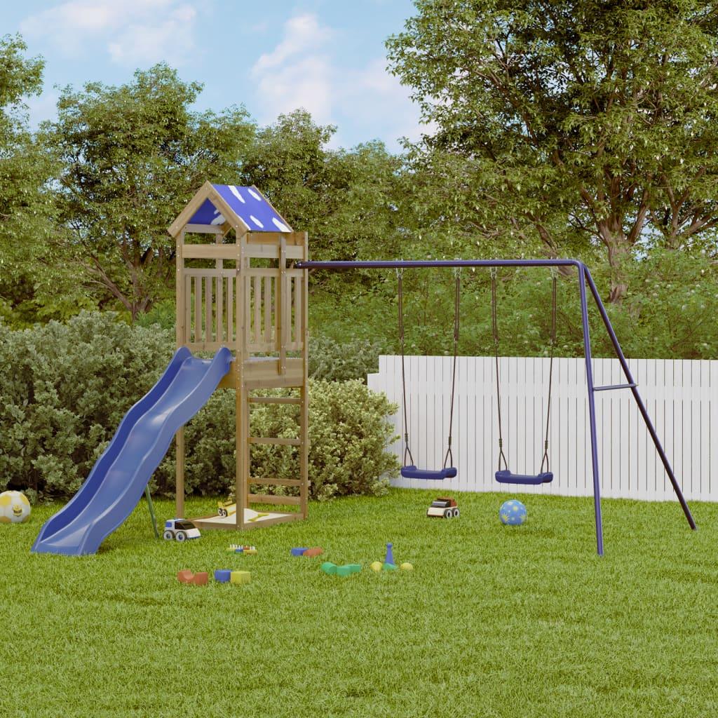 Outdoor Playset Solid Wood Pine