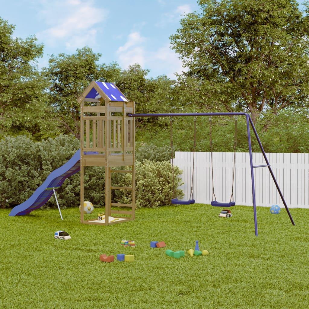 Outdoor Playset Solid Wood Pine