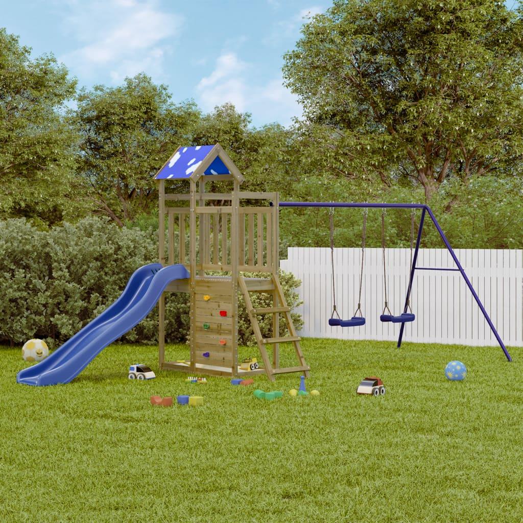 Outdoor Playset Solid Wood Pine