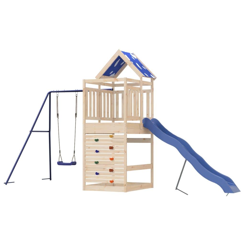 Outdoor Playset Solid Wood Pine