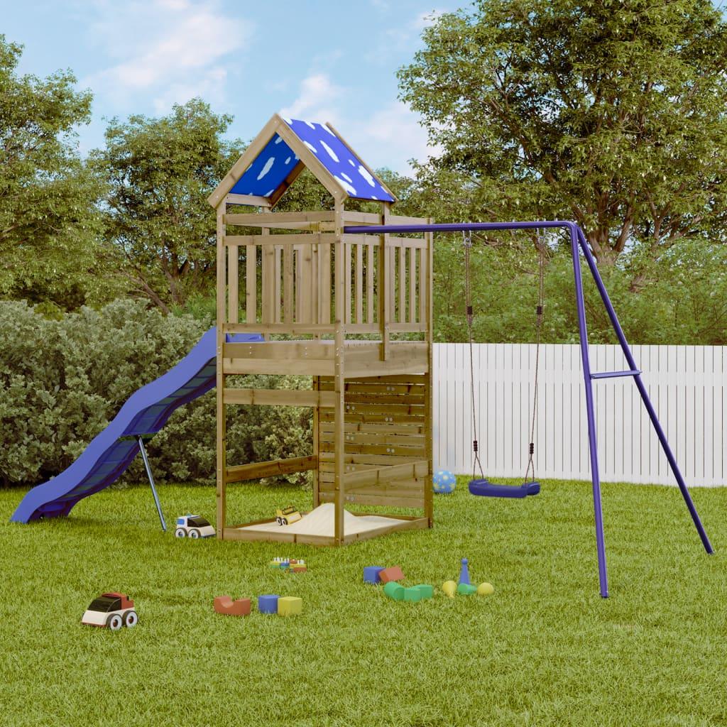 Outdoor Playset Solid Wood Pine